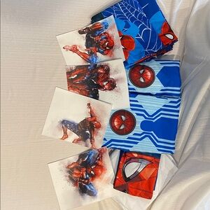 Spider-Man Themed Bedding/Curtain/Wall Art Set